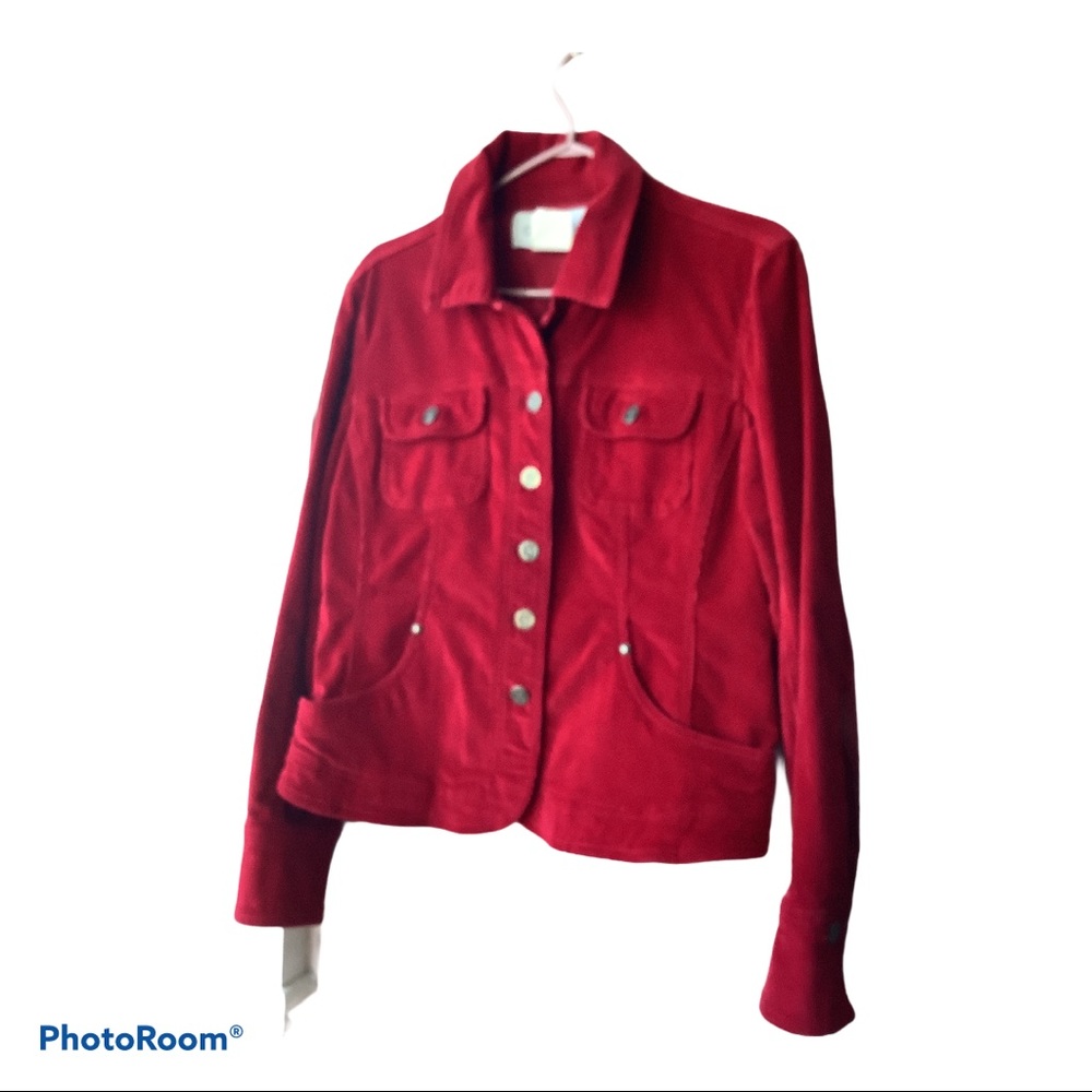 Red corduroy jacket, never worn